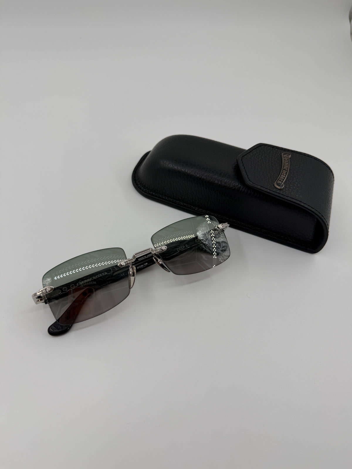 CHROME HEARTS 'DEEP II' FRAMELESS SUNGLASSES