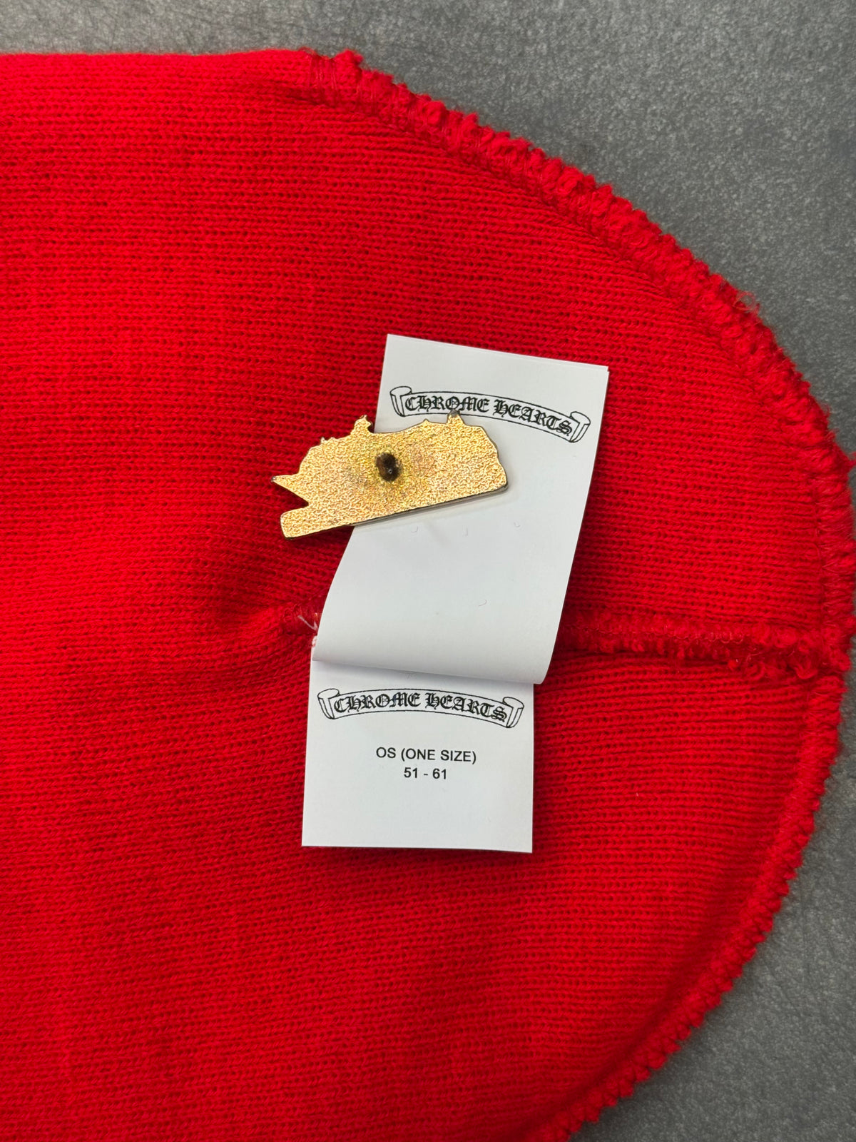 CHROME HEARTS WATCH CAP CH BEANIE - RED/WHITE
