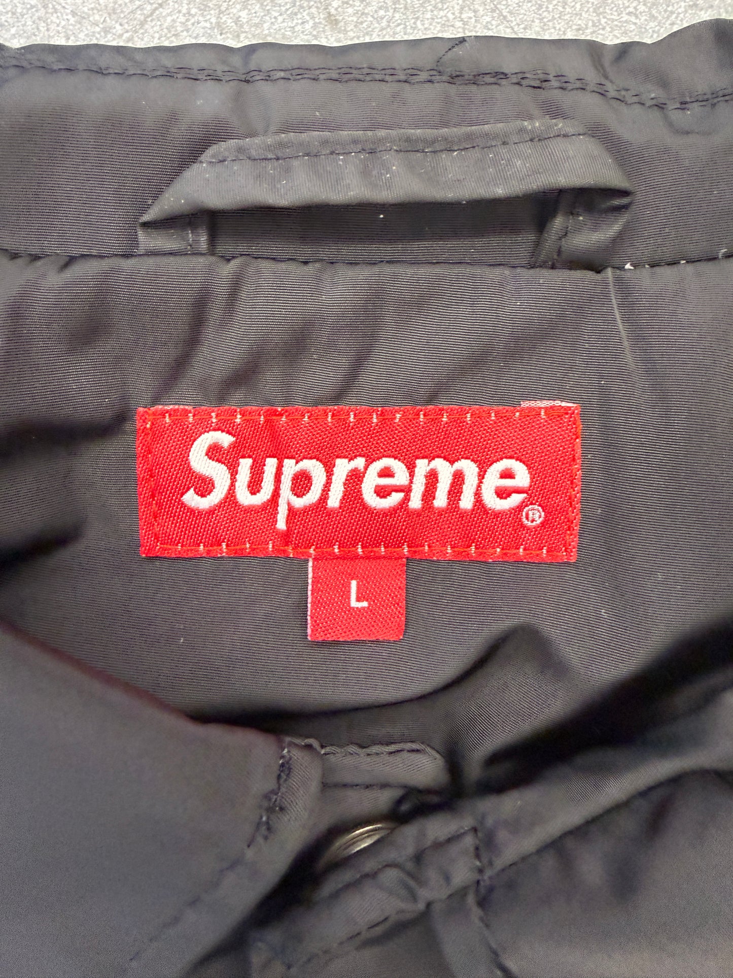 SS18  SUPREME GONZ LOGO COACHES JACKET - BLACK