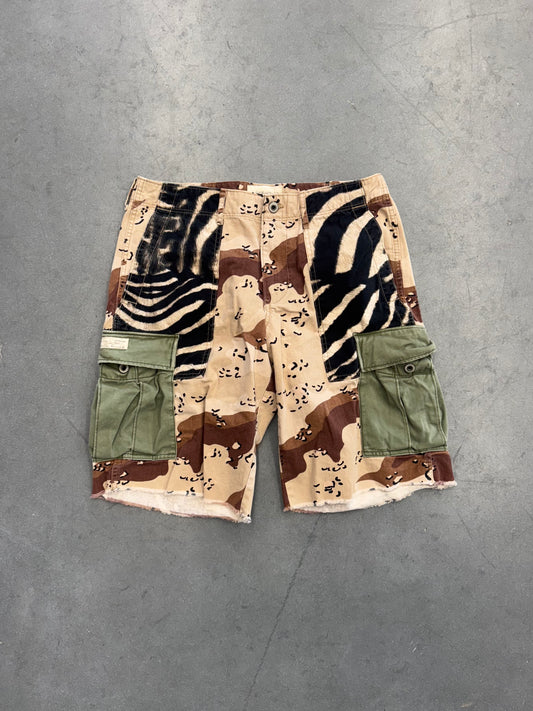 RALPH LAUREN DENIM & SUPPLY CAMO ZEBRA CARGO SHORTS