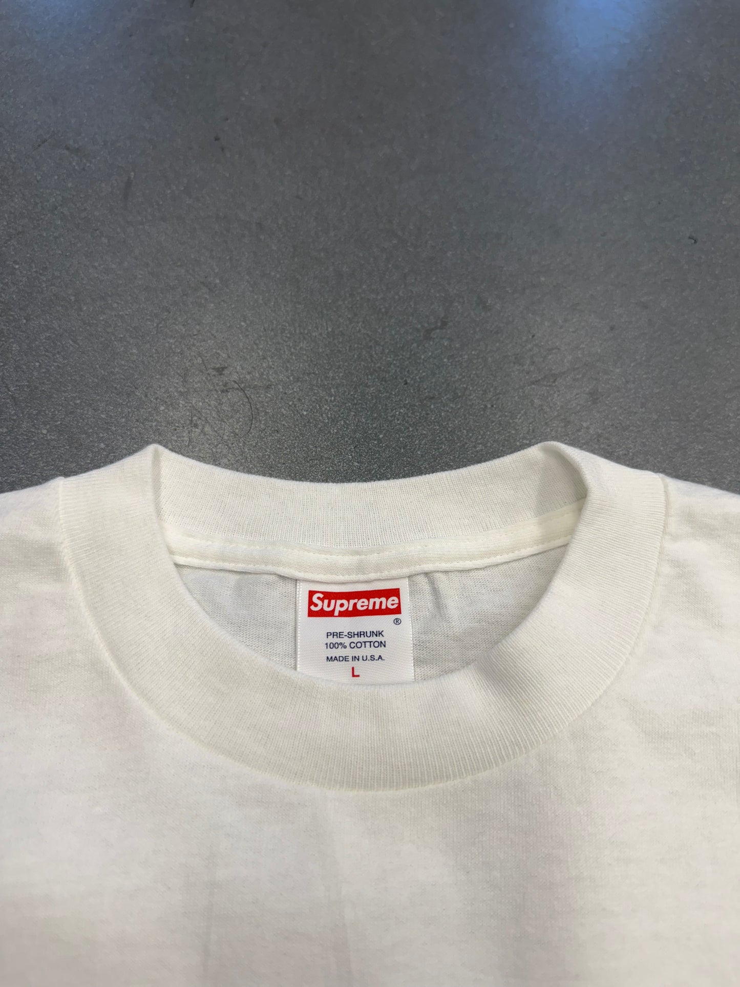 2004 SUPREME KATE MOSS NEW YORK 10TH ANNIVERSARY BOX LOGO TEE (L)