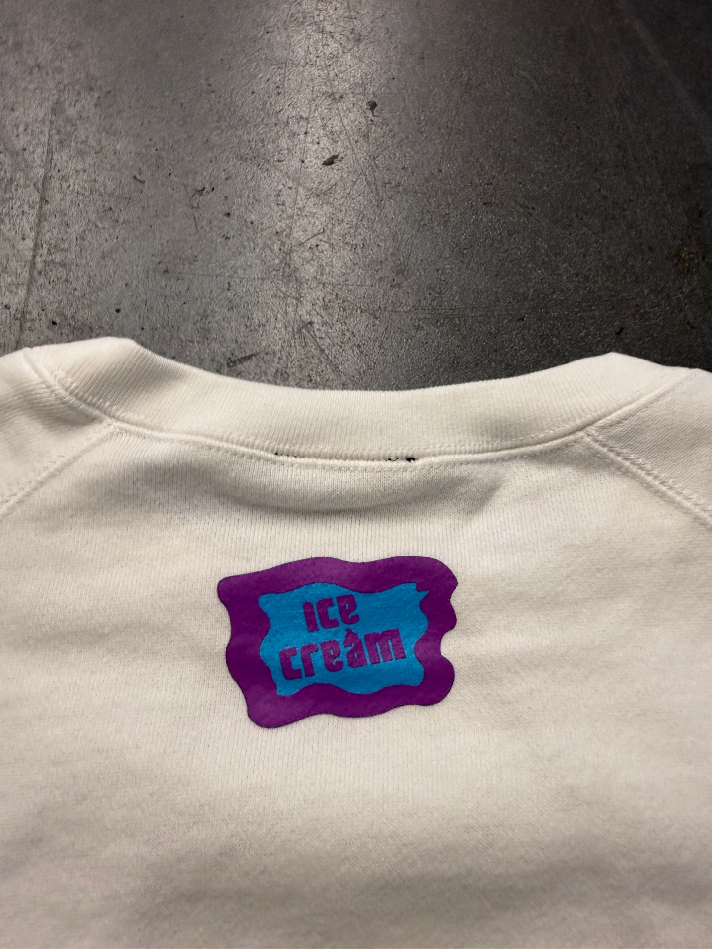 SEASON 4 BILLIONAIRE BOYS CLUB BBC ICE CREAM CREWNECK SWEATER - WHITE (L) (NEW WITH TAG & BAG)