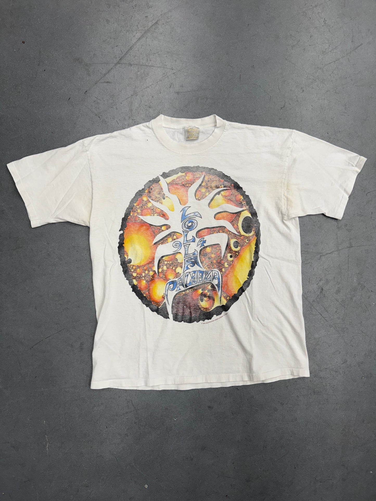 1994 LOLLAPALOOZA FRACTAL TOUR TEE (TOUCH OF GOLD TAG)