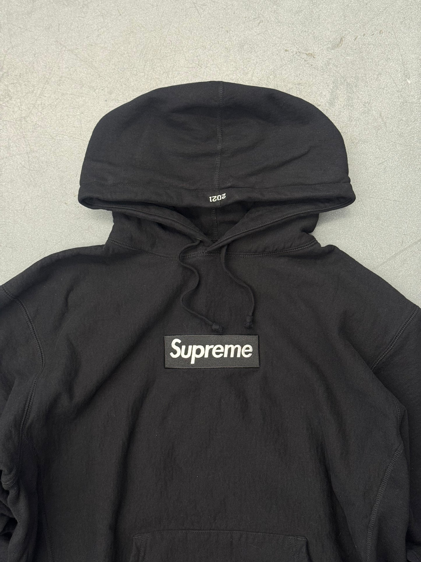 FW21 SUPREME BOX LOGO HOODED SWEATSHIRT - BLACK