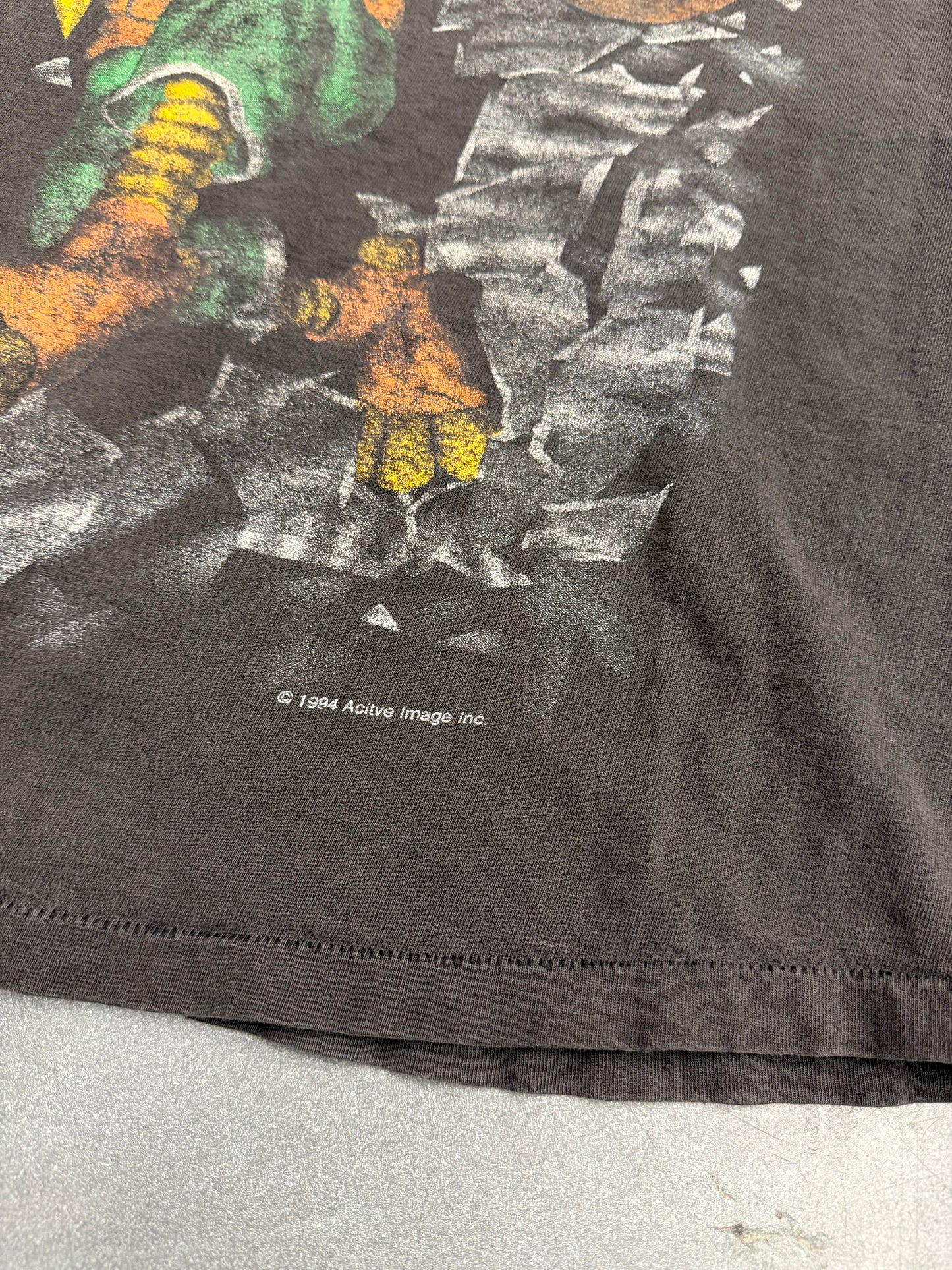1994 ACTIVE IMAGE MIAMI HURRICANES BREAKTHROUGH SEBASTIAN TEE