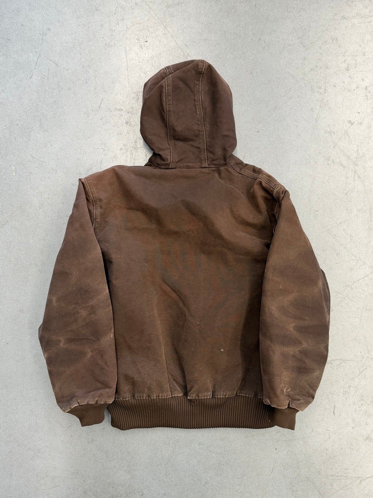 2000'S CARHARTT INSULATED CANVAS HOODIE - BROWN (J130DKB L)