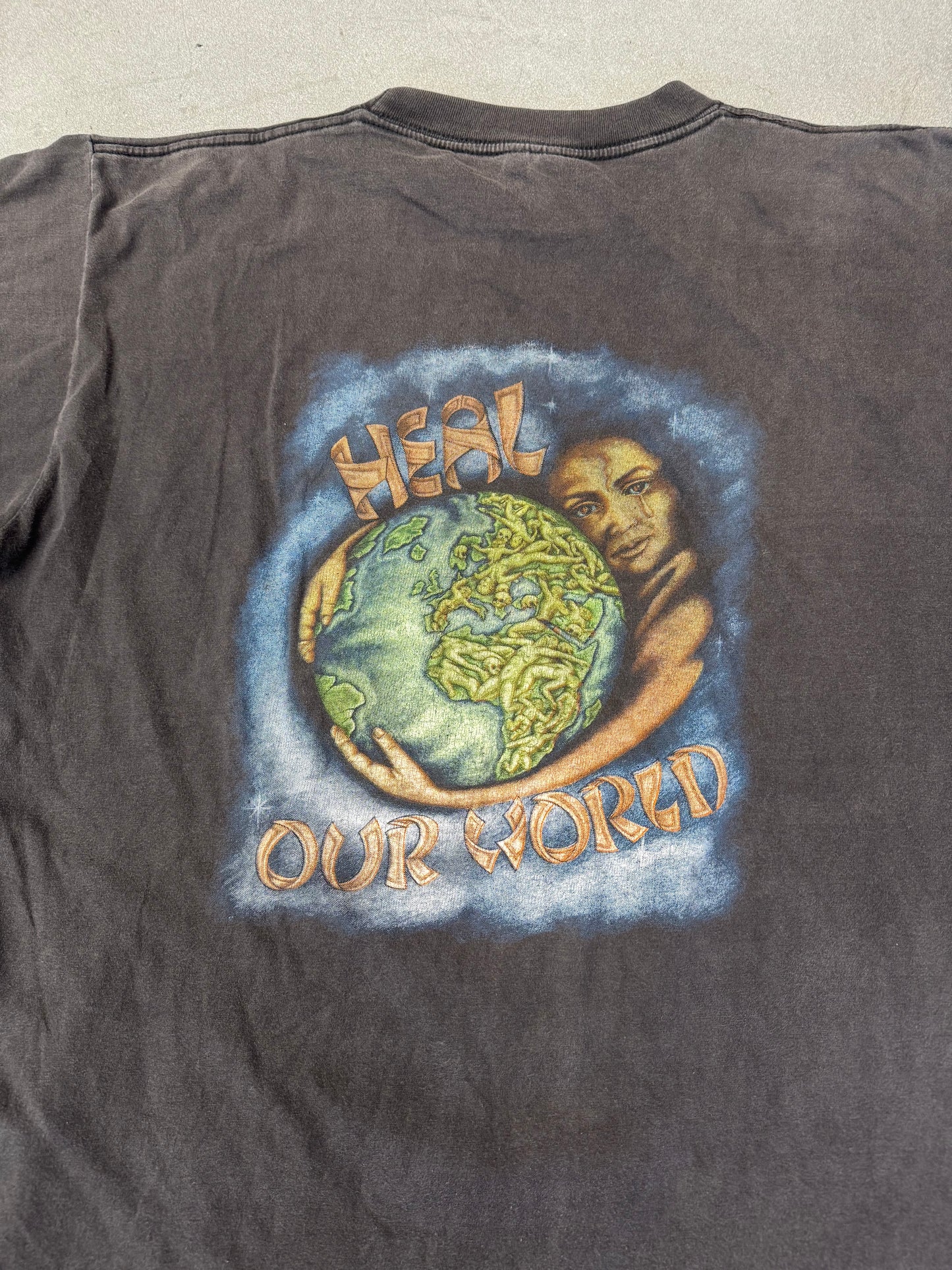 90'S MICHEAL JACKSON HEAL OUR WORLD TEE (100% COTTON TAG)