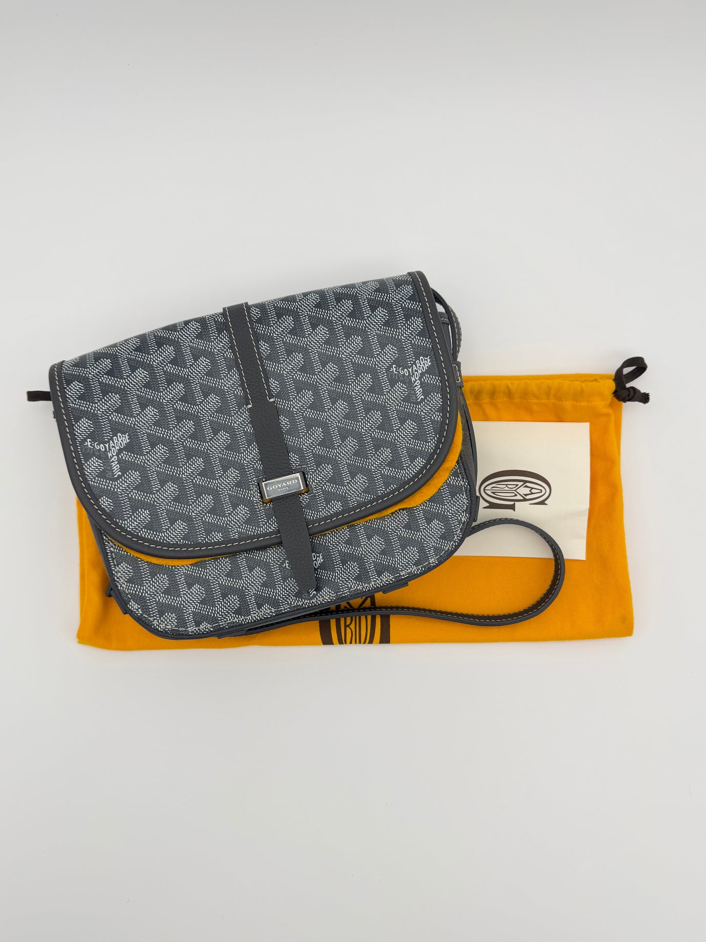 GOYARD BELVEDERE PM MESSENGER BAG - GREY