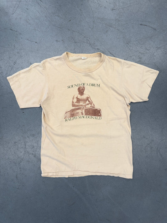 1970S RALPH MACDONALD SOUND OF A DRUM TEE (SPORTSWEAR TAG)