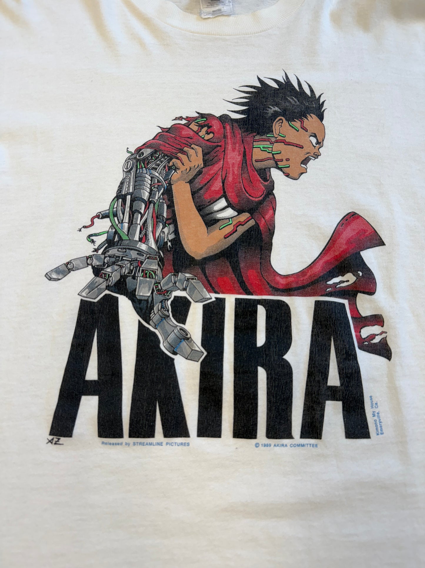 90'S AKIRA MOVIE PROMO TETSUO ARM WHITE TEE (FOTL TAG)