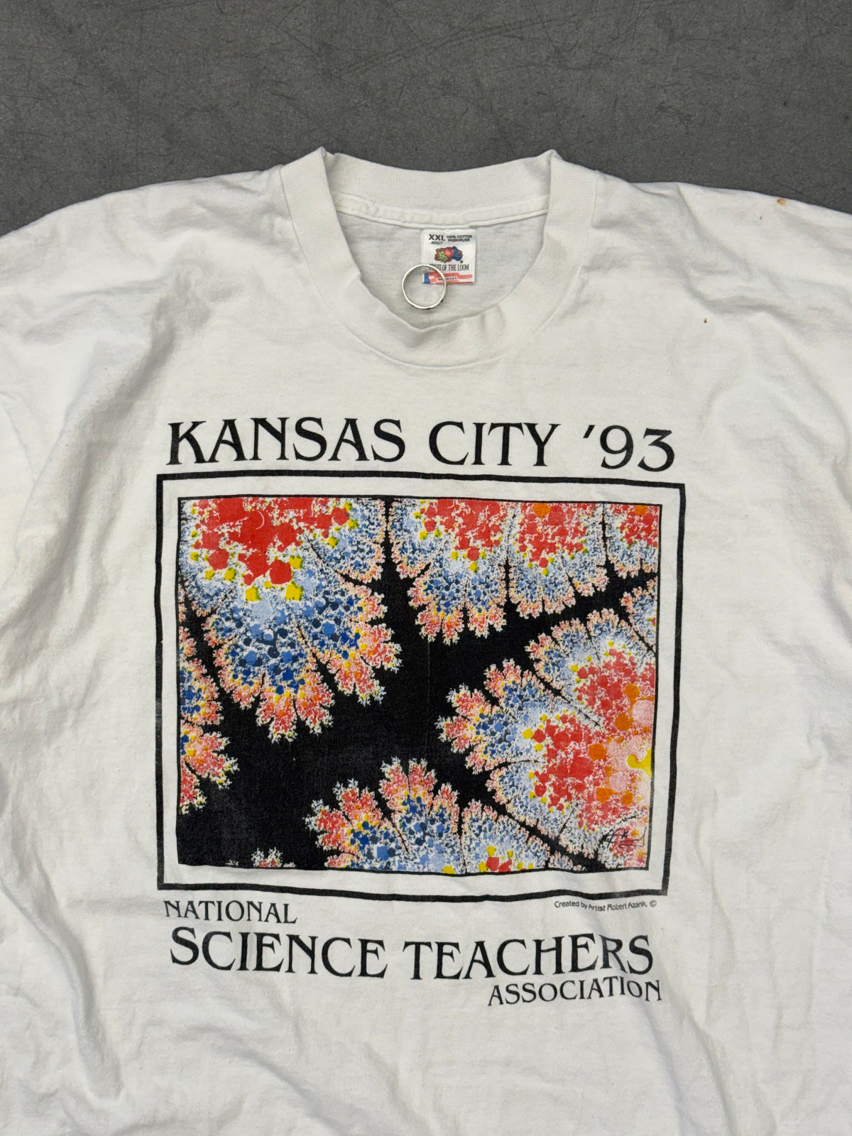 KANSAS CITY '93 NATIONAL SCIENCE TEACHERS ASSOCIATION FRACTAL TEE (FOTL TAG)