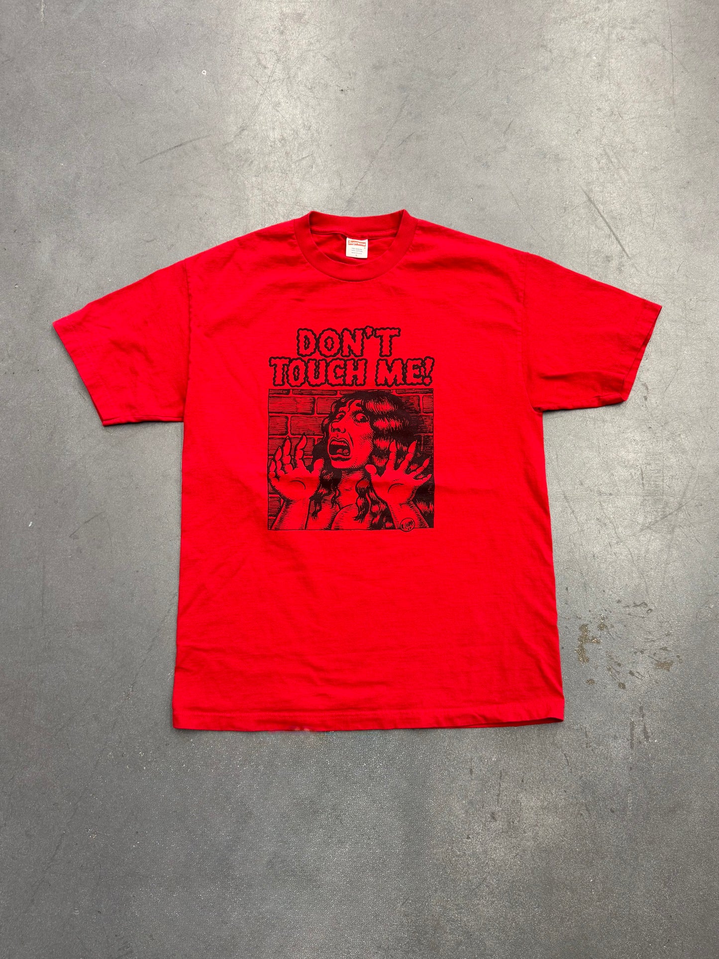 SS07 SUPREME R. CRUMB "DON'T TOUCH ME!" TEE - RED