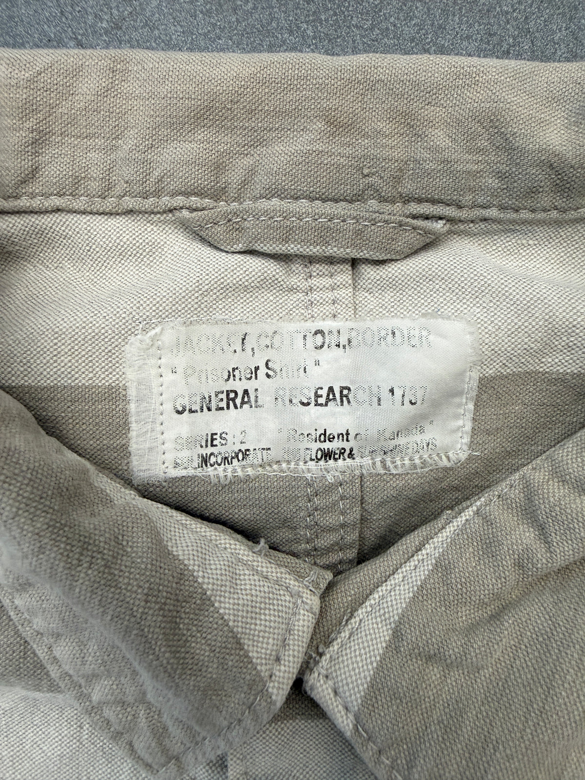 AW04 GENERAL RESEARCH PRISONER BUTTON-UP SHIRT