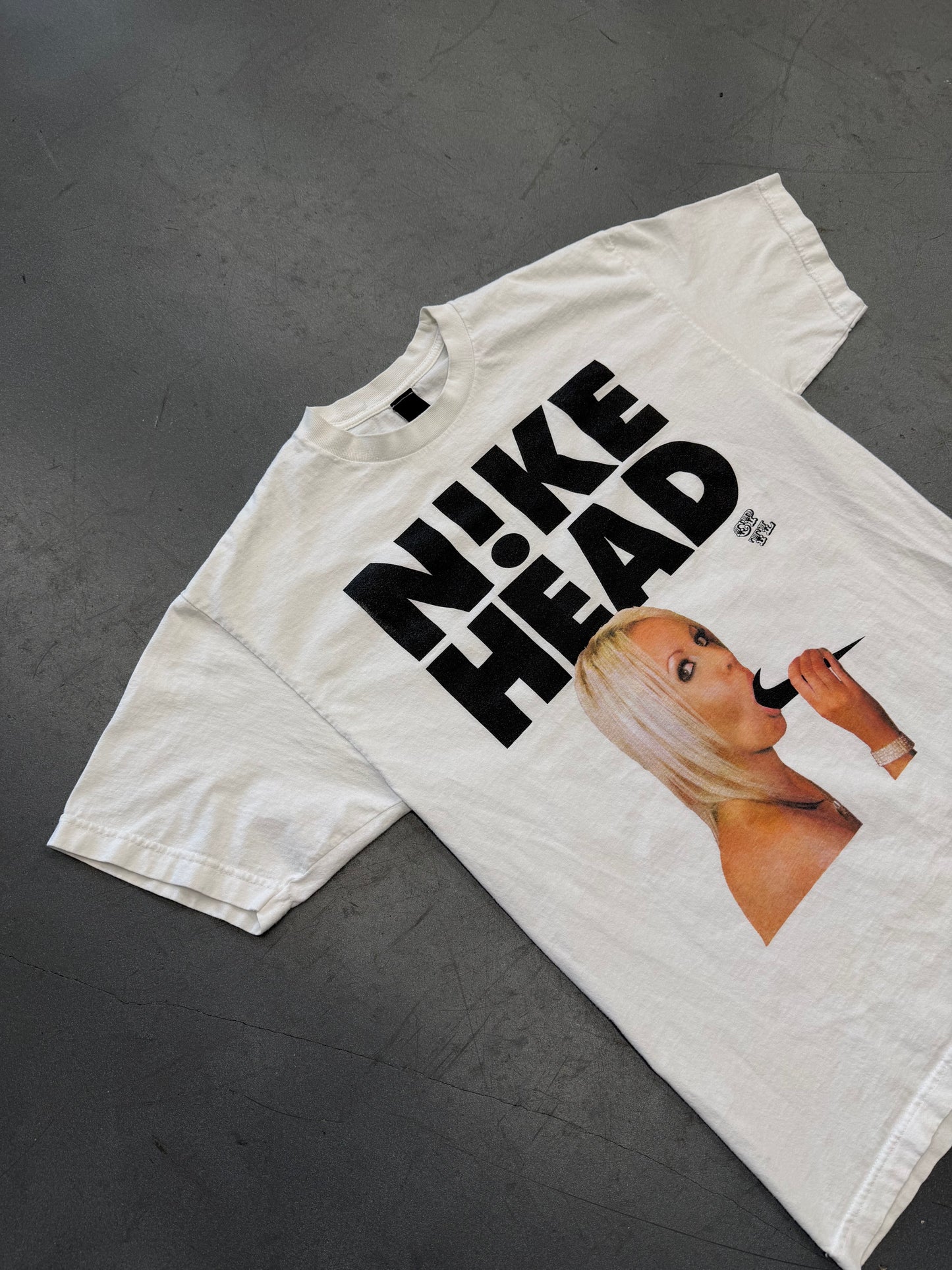 2000'S CPTL N!KE HEAD BOOTLEG NIKE TEE (FADED BLACK TAG)