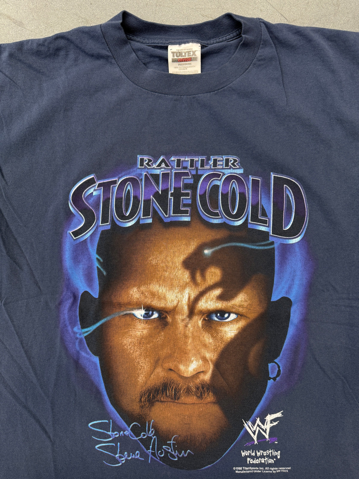 1998 WWF RATTLER STONE COLD TEE (TULTEX TAG)
