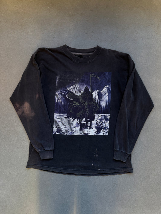 90'S DISSECTION STORM LIGHT REAPER RIDING HORSE LS BAND TEE (FADED TAG)