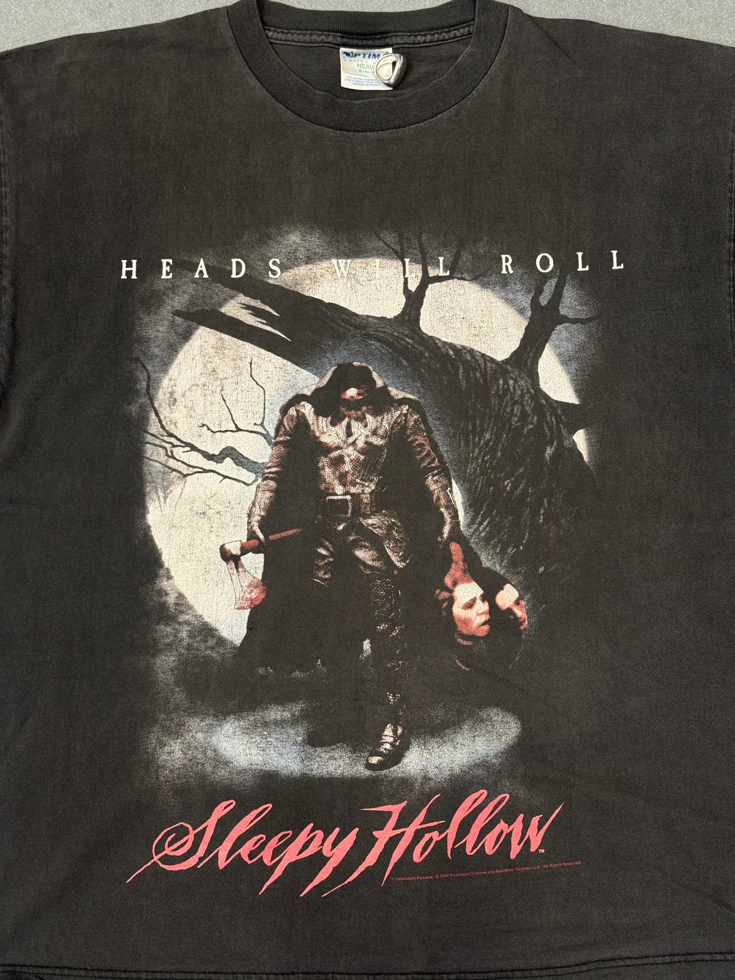 1999 SLEEPY HOLLOW HEADS WILL ROLL TEE (OPTIMA TAG)