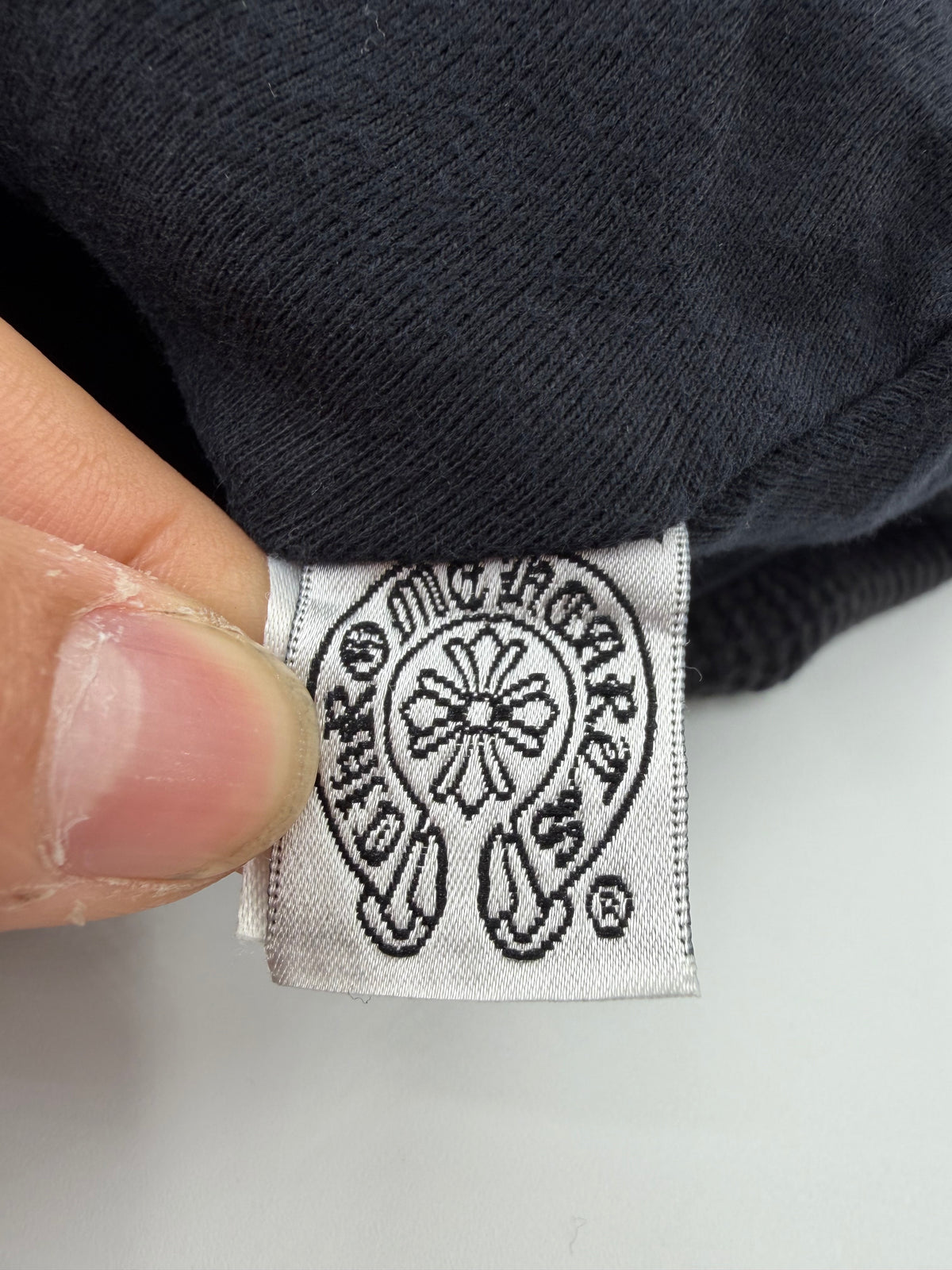 OLDER CHROME HEARTS THIN CROSS THERMAL WAFFLE BEANIE