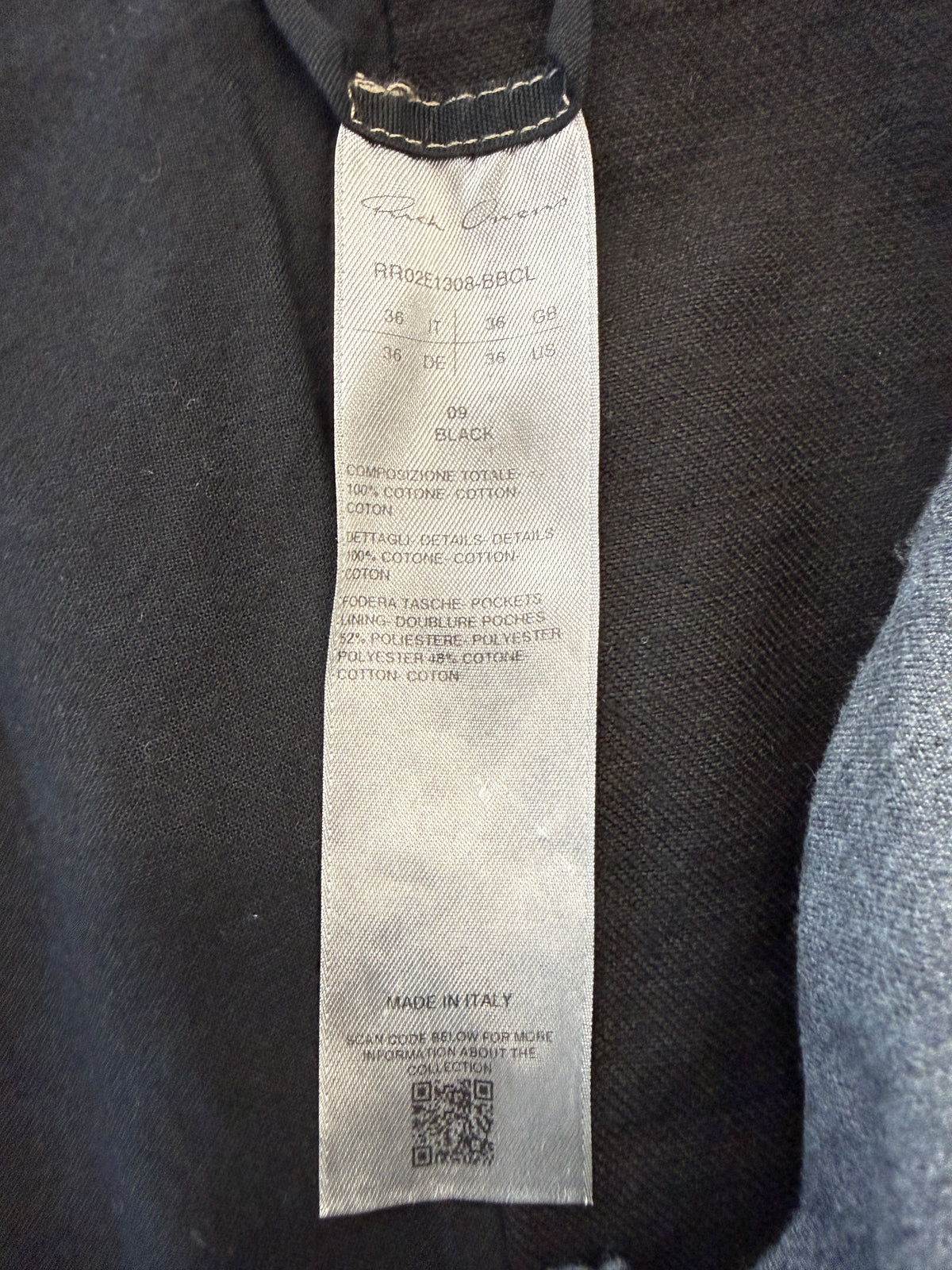 FW25 RICK OWENS "CONCORDIANS" JORIS JEANS