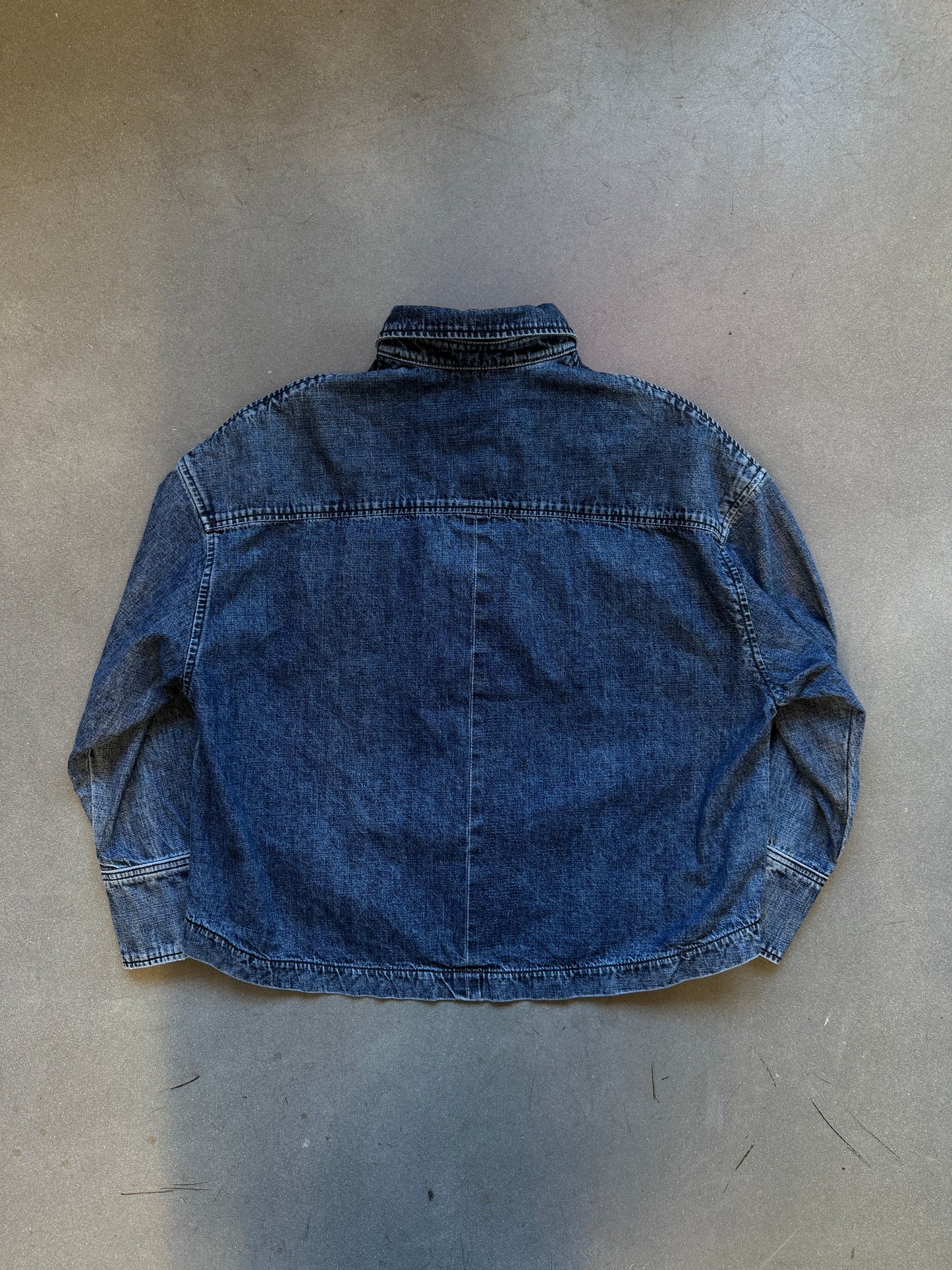 CHROME HEARTS ‘WORK DOG’ SELVEDGE DENIM SHIRT - MEDIUM (NEW)