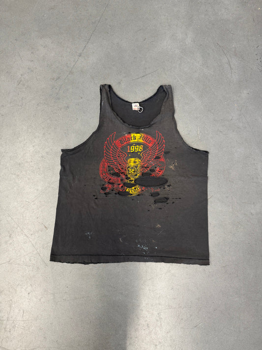 1998 BLACK HILLS CYCLE CLASSIC STURGIS SO. DAKOTA DISTRESSED TANK TOP (FOTL TAG)