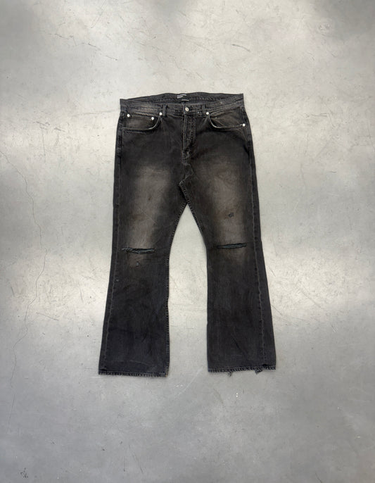 2025 ENFANTS RICHES DEPRIMES DISTRESSED BAGGY FLARED JEANS - BLACK