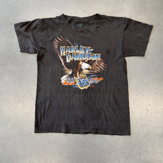 1985 HARLEY-DAVIDSON 3D EMBLEM DOVER, OHIO TEE (3D EMBLEM TAG)