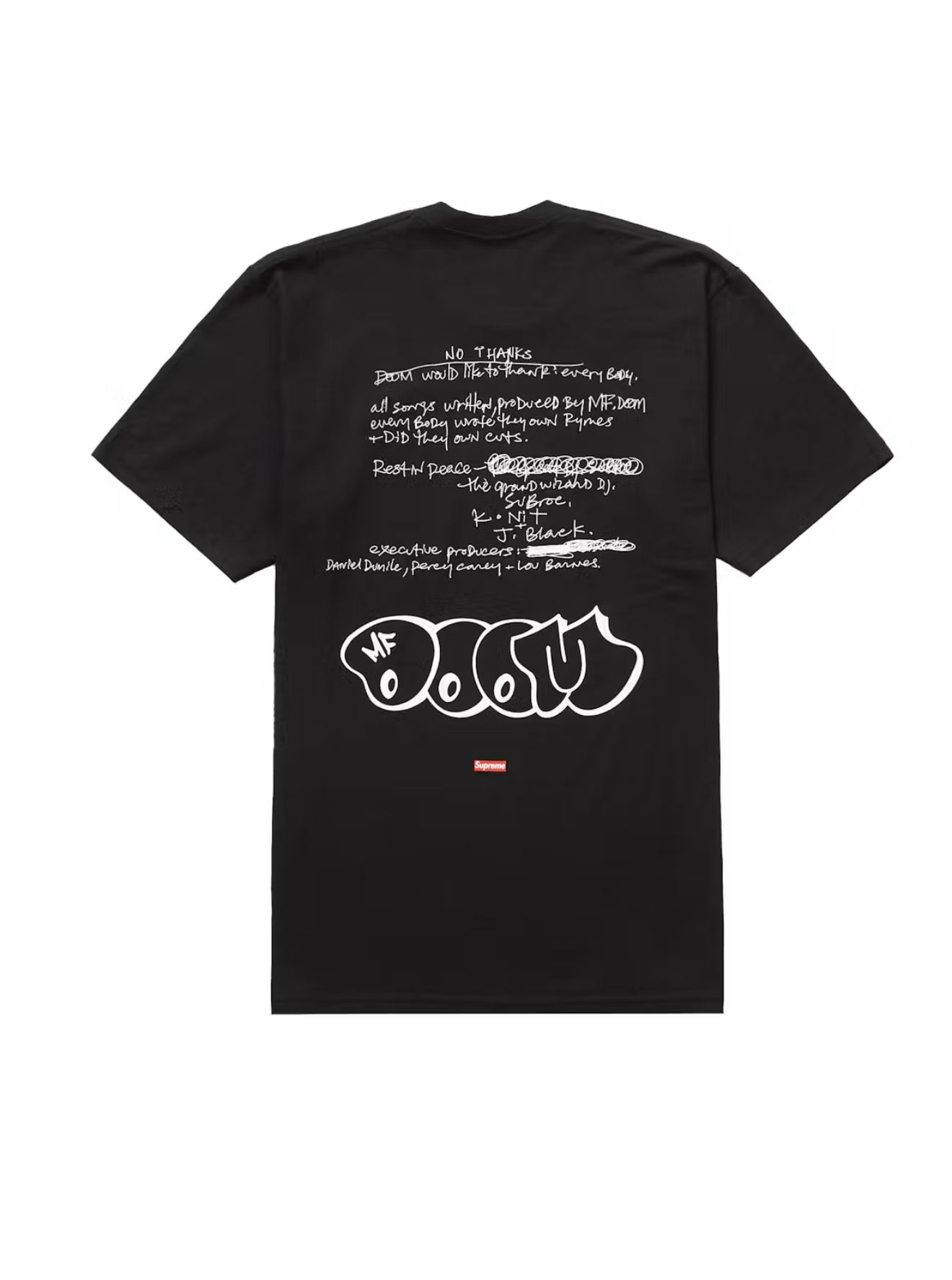 FW23 SUPREME MF DOOM TEE MEDIUM BLACK