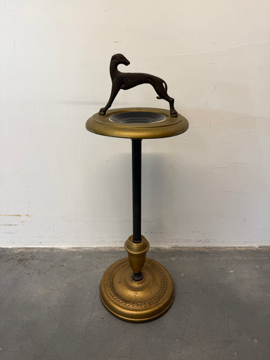 1930'S ART DECO GREYHOUND STANDING ASHTRAY