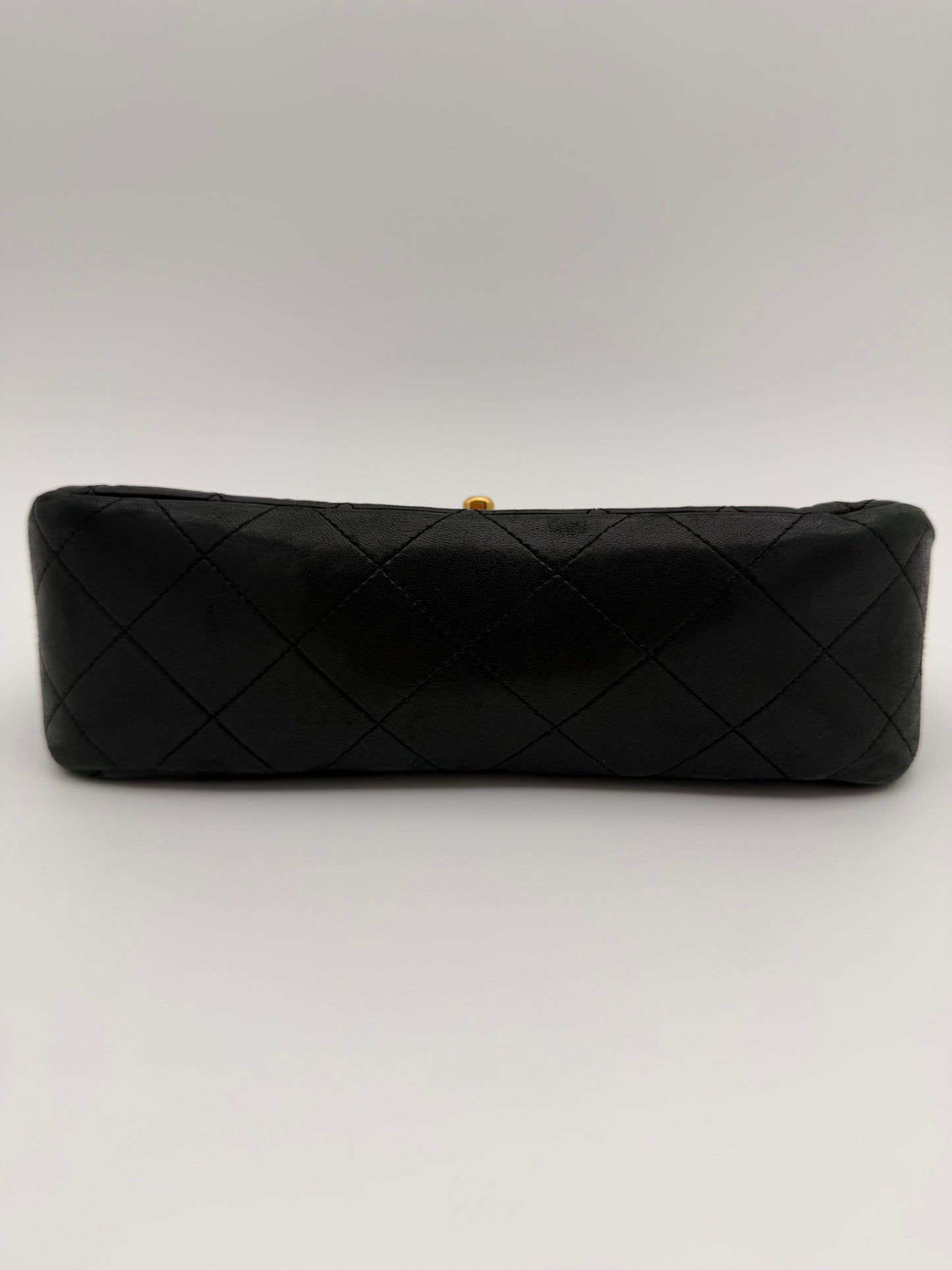 VINTAGE CHANEL MATELASSE COCO MARK LAMBSKIN SINGLE FLAP SHOULDER BAG