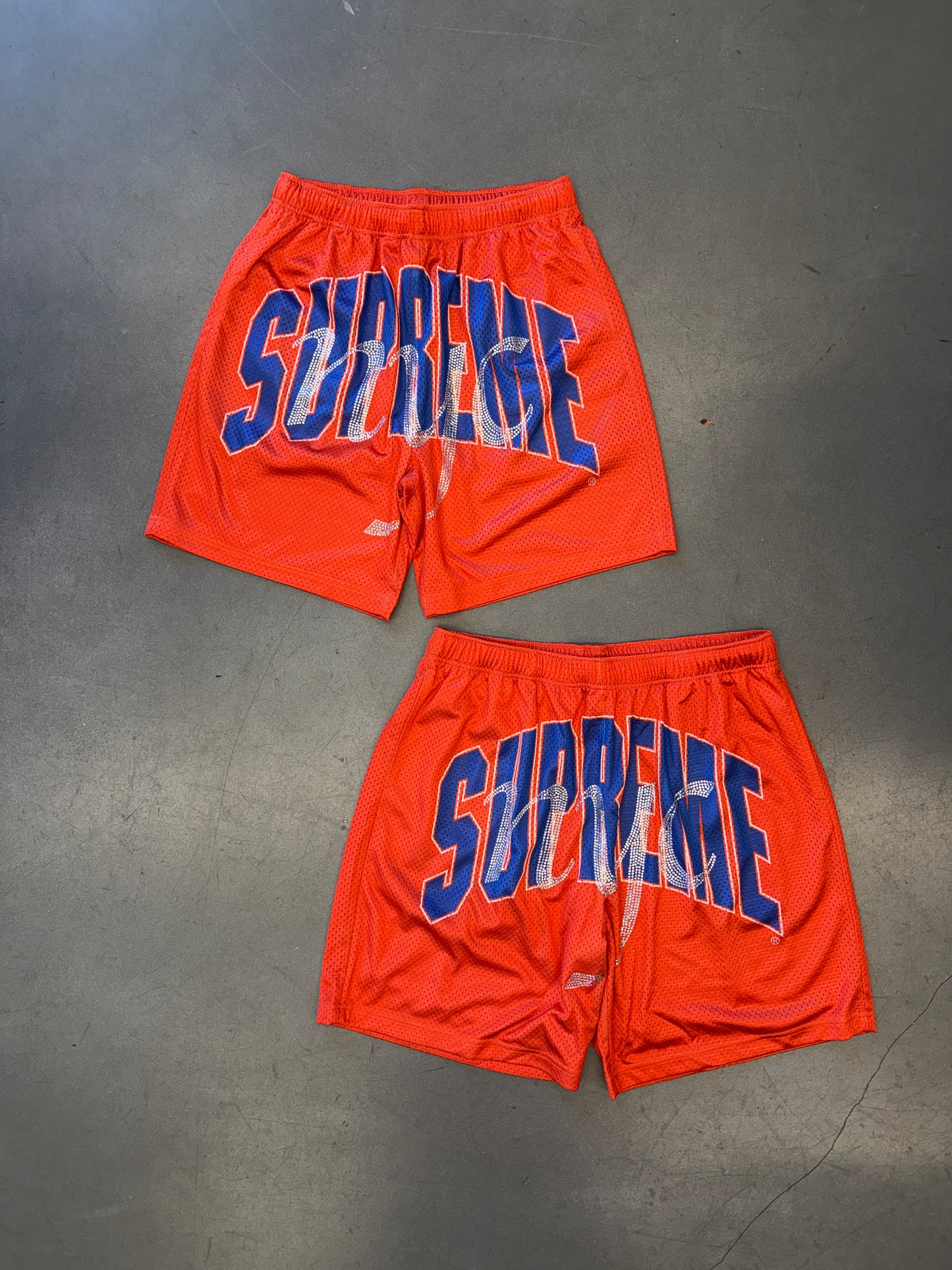 SS26 SUPREME RHINESTONE MESH SHORT