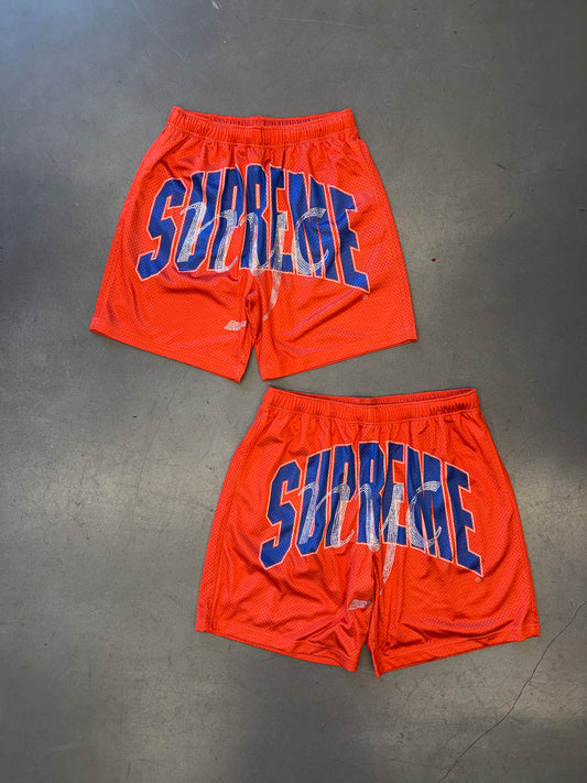 SS26 SUPREME RHINESTONE MESH SHORT