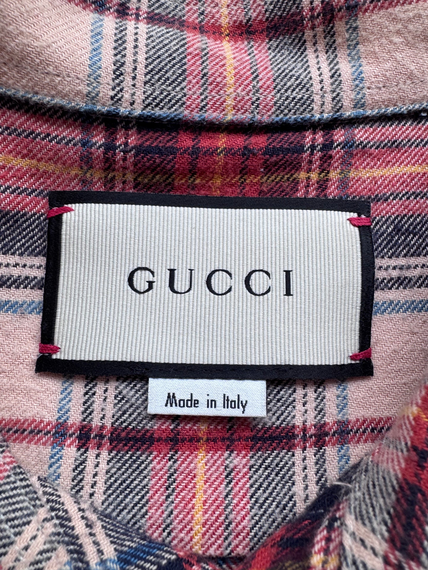GUCCI X PARAMOUNT BUTTON-UP FLANNEL LS SHIRT - XL