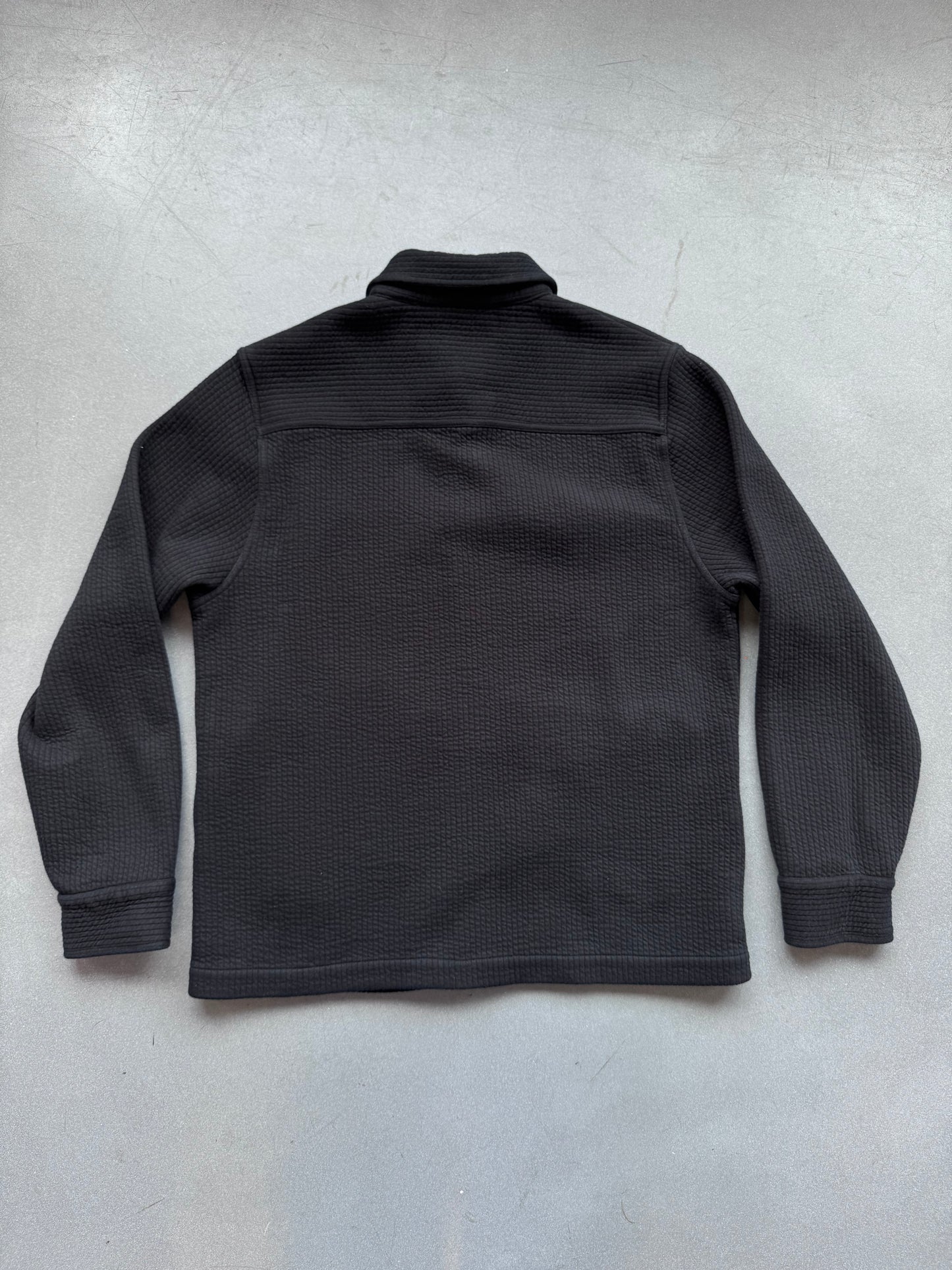 FW24 KITH CHUNKY KNIT GINZA CARDIGAN TINCTURE HEATHER BLACK (S)