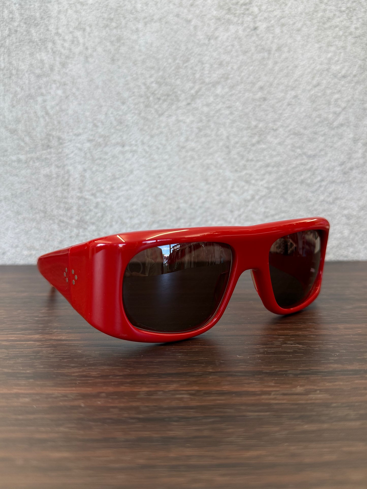 JACQUES MARIE MAGE BENSON RED SUNGLASSES 98 OF 100 (PRE-OWNED WITH BOX)