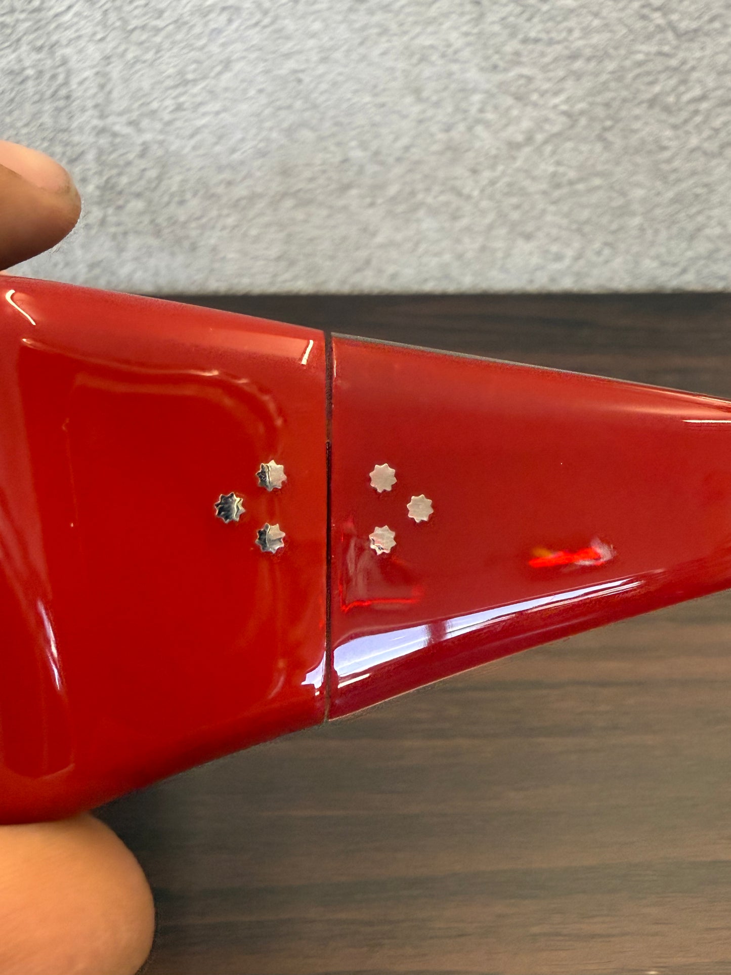 JACQUES MARIE MAGE BENSON RED SUNGLASSES 98 OF 100 (PRE-OWNED WITH BOX)