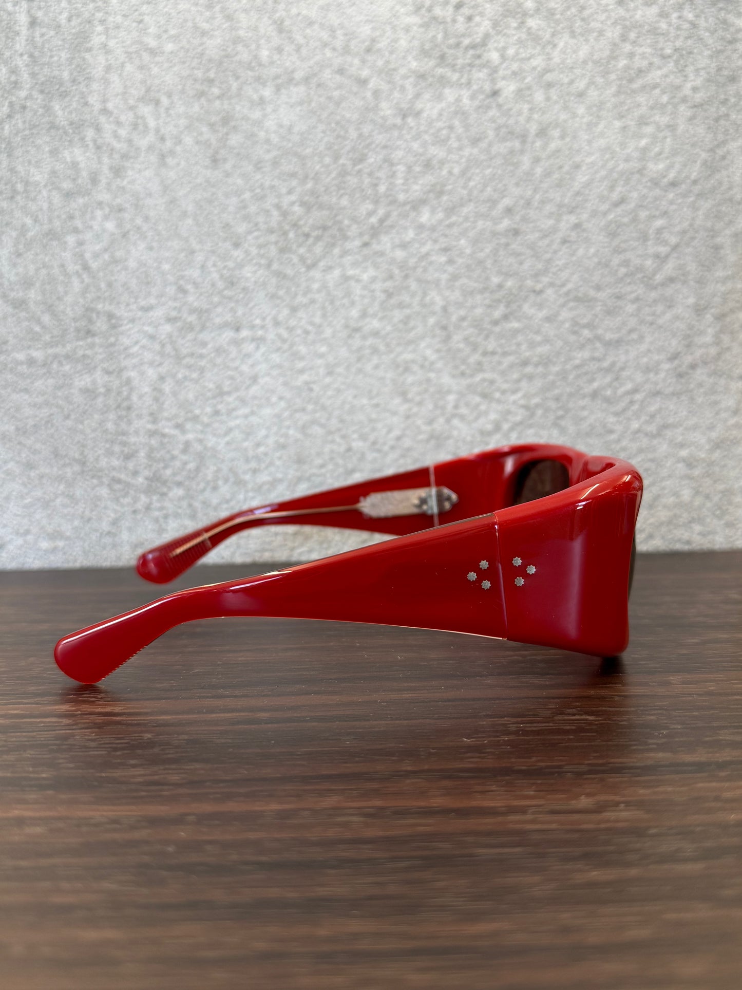 JACQUES MARIE MAGE BENSON RED SUNGLASSES 98 OF 100 (PRE-OWNED WITH BOX)