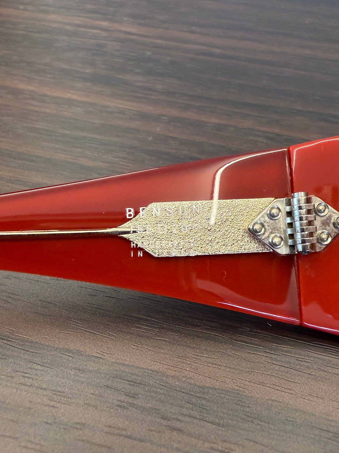 JACQUES MARIE MAGE BENSON RED SUNGLASSES 98 OF 100 (PRE-OWNED WITH BOX)