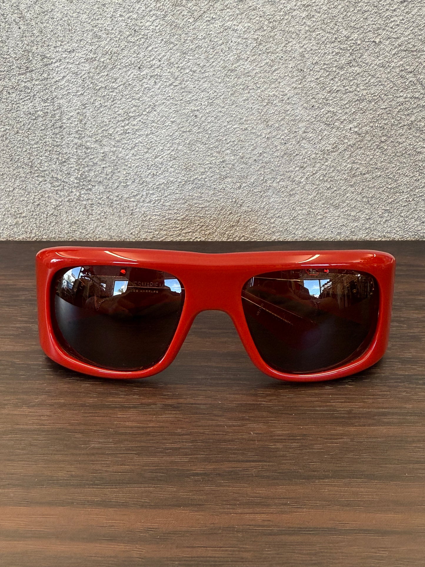 JACQUES MARIE MAGE BENSON RED SUNGLASSES 98 OF 100 (PRE-OWNED WITH BOX)