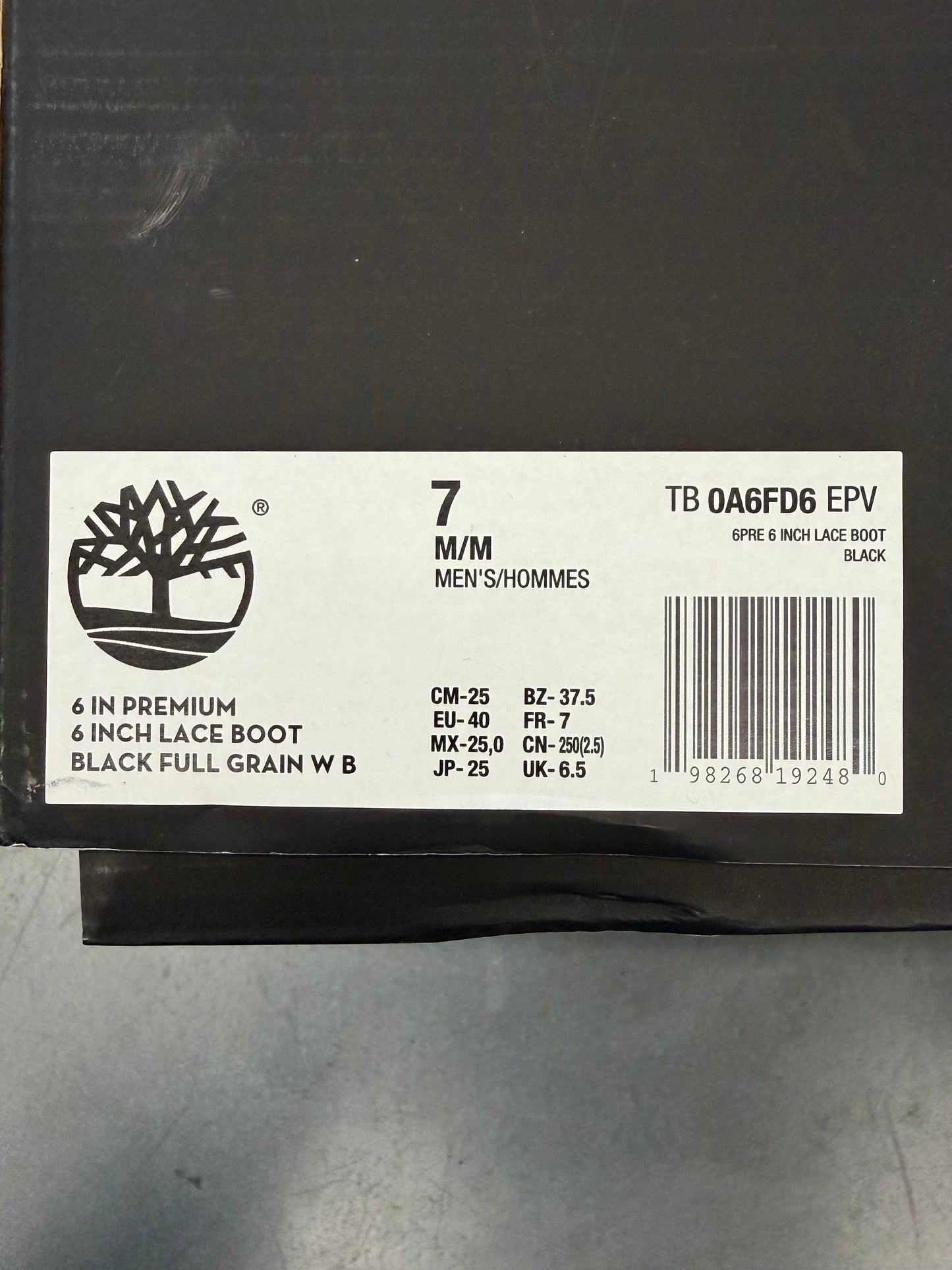 2025 TIMBERLAND 6" PREMIUM BOOT - WOVEN (W/BOX)
