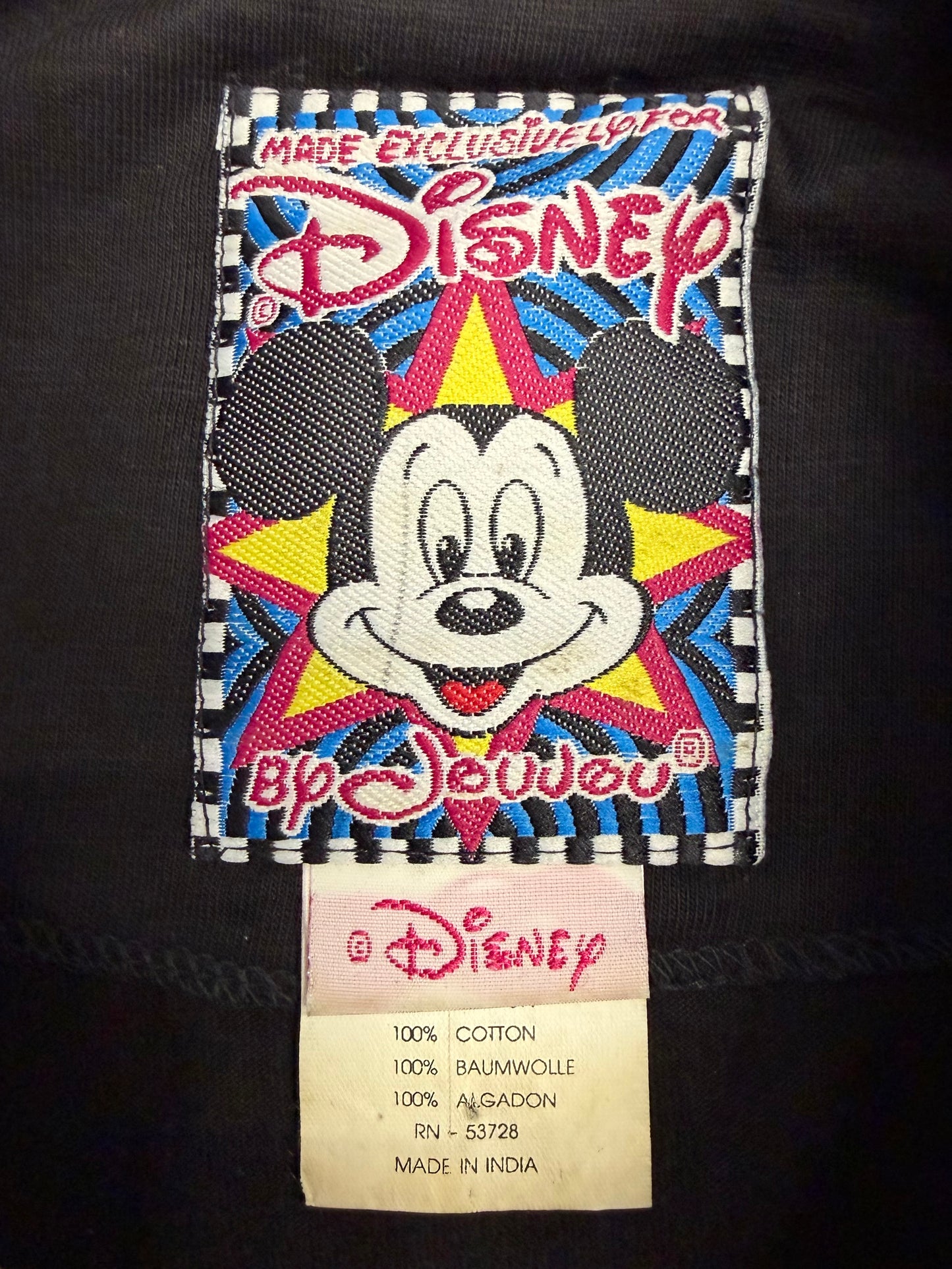 90'S DISNEY WOMEN VILLIANS EMBELLISHED SEQUIN TEE (DISNEY BY JOUJOU TAG)