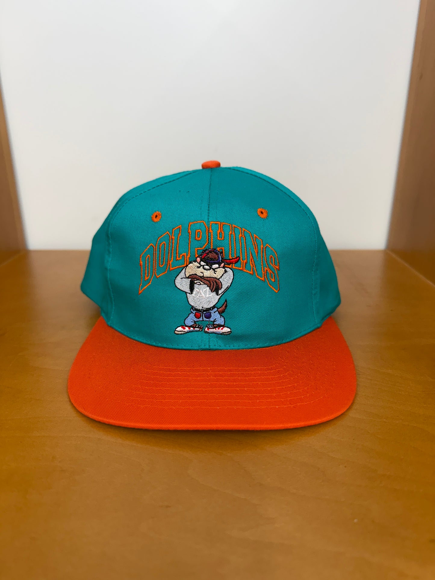 1993 MIAMI DOLPHINS TAZ SNAPBACK HAT (LOONEY TUNES TAG)