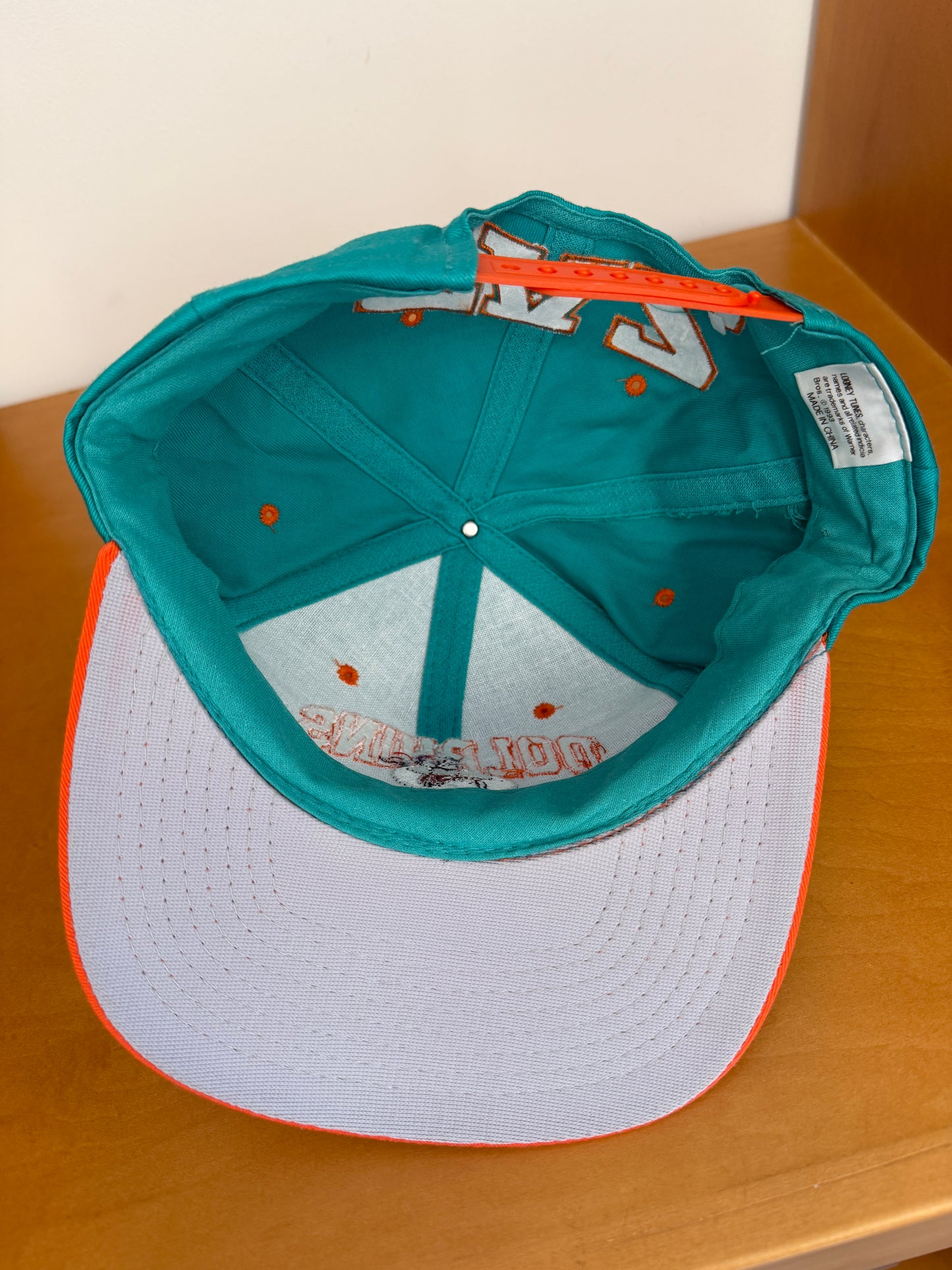 1993 MIAMI DOLPHINS TAZ SNAPBACK HAT (LOONEY TUNES TAG)