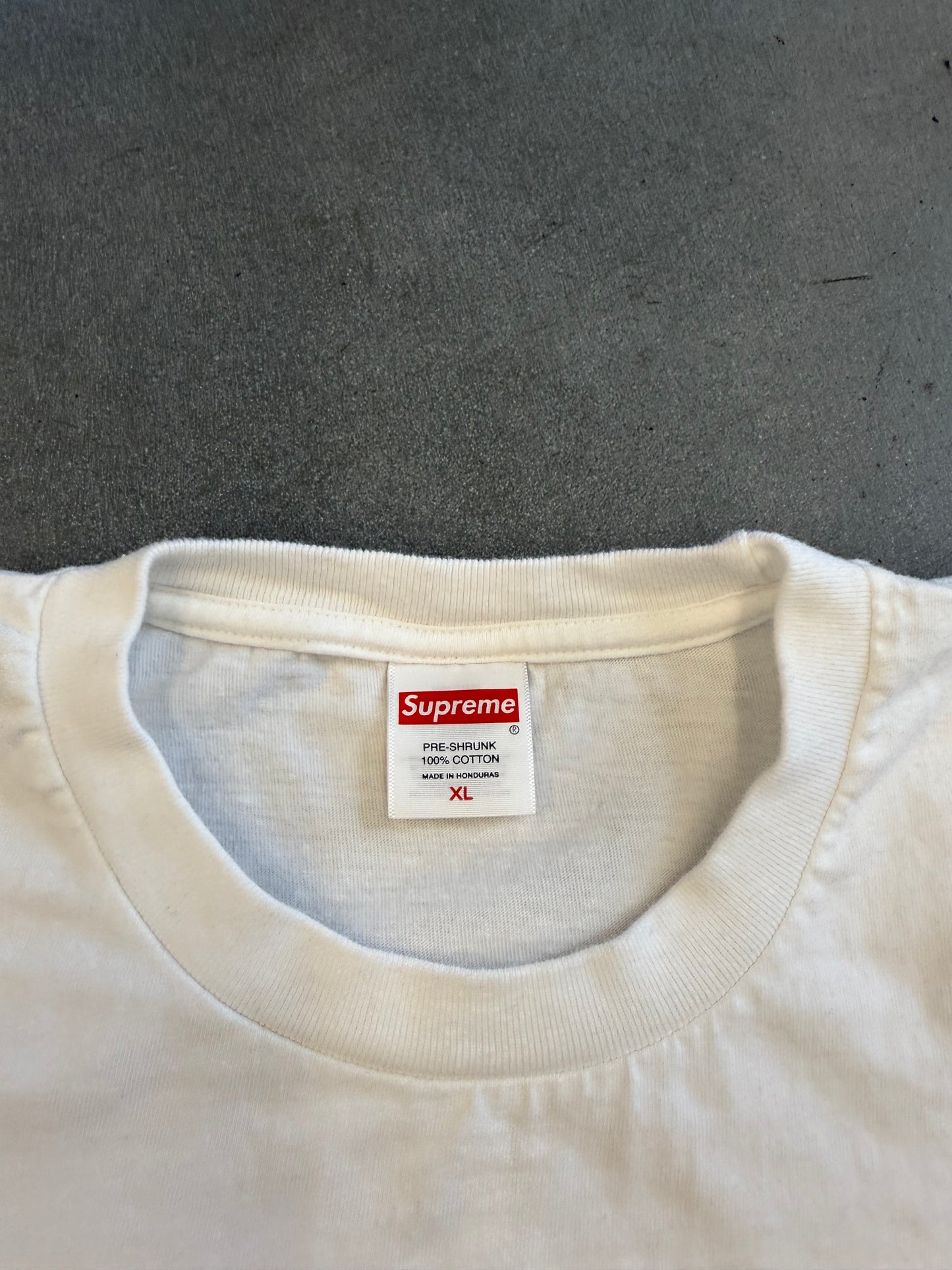 FW25 SUPREME TARGET TEE WHITE - WHITE (XL) (PRE-OWNED)