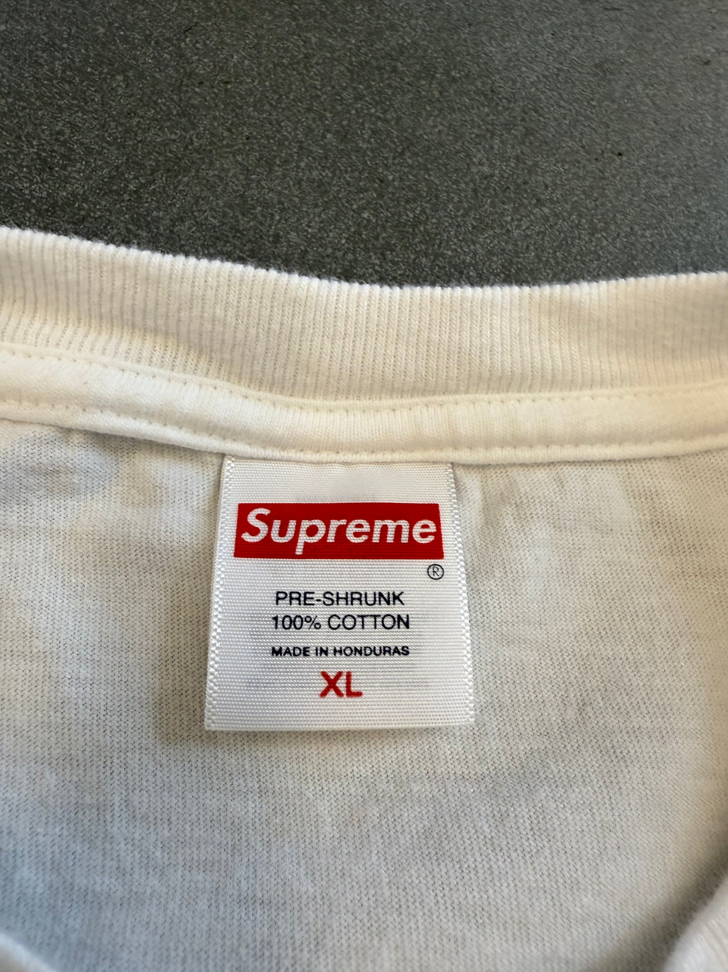 FW25 SUPREME TARGET TEE WHITE - WHITE (XL) (PRE-OWNED)