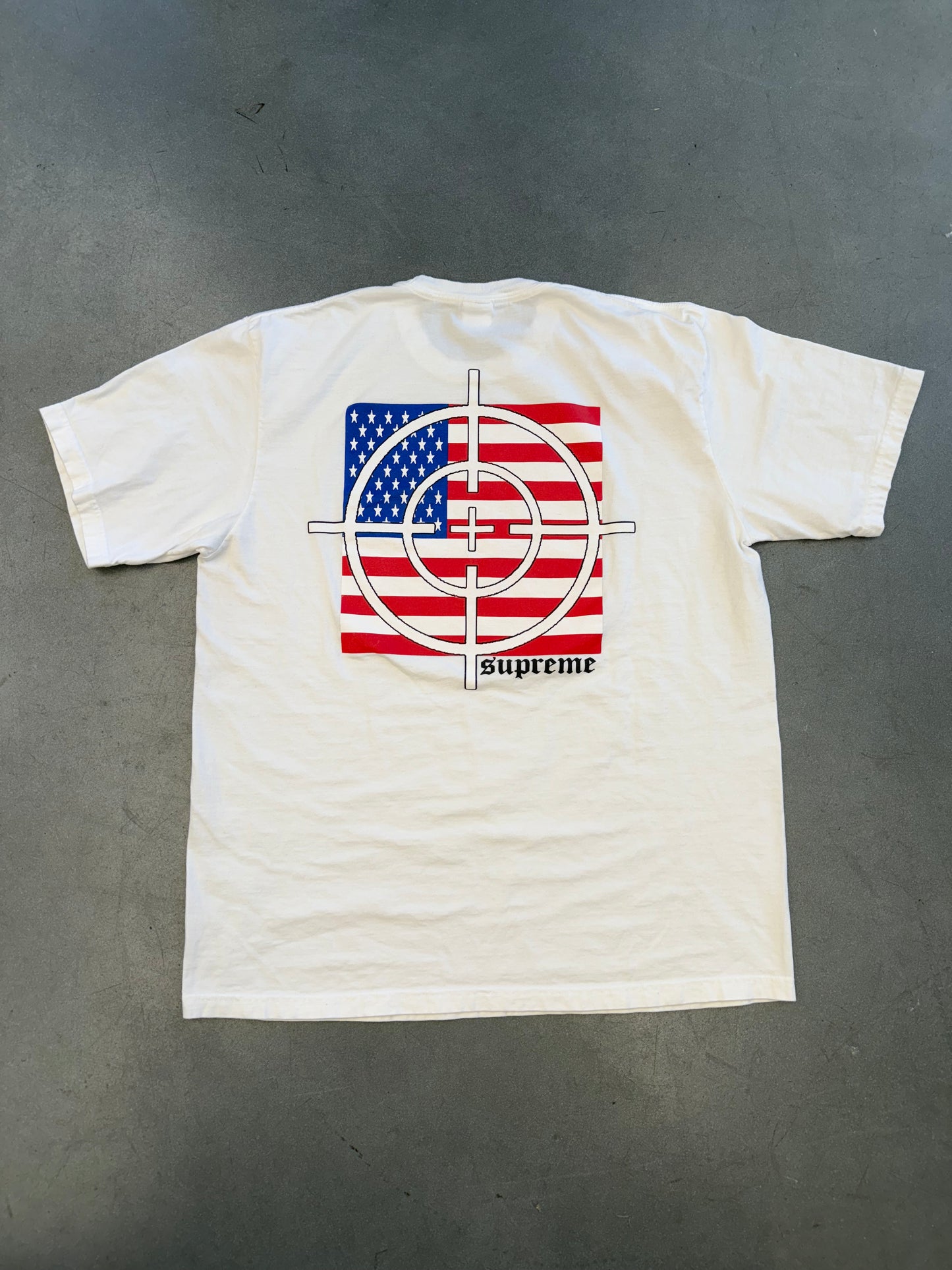 FW25 SUPREME TARGET TEE WHITE - WHITE (XL) (PRE-OWNED)
