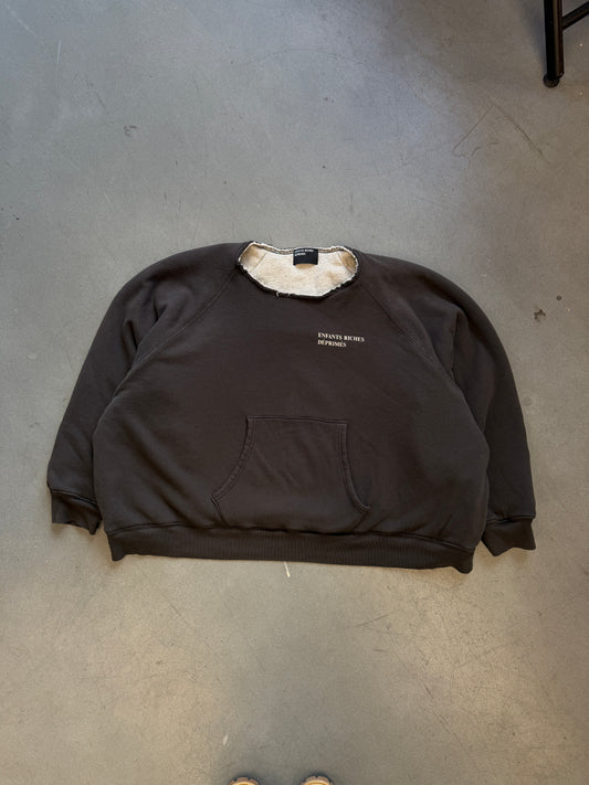 ENFANTS RICHES DEPRIMES LINED LOGO RAGLAN SWEATSHIRT