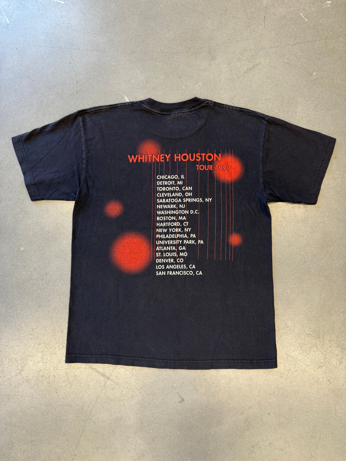 1999 WHITNEY HOUSTON TOUR TEE (WINTERLAND TAG)