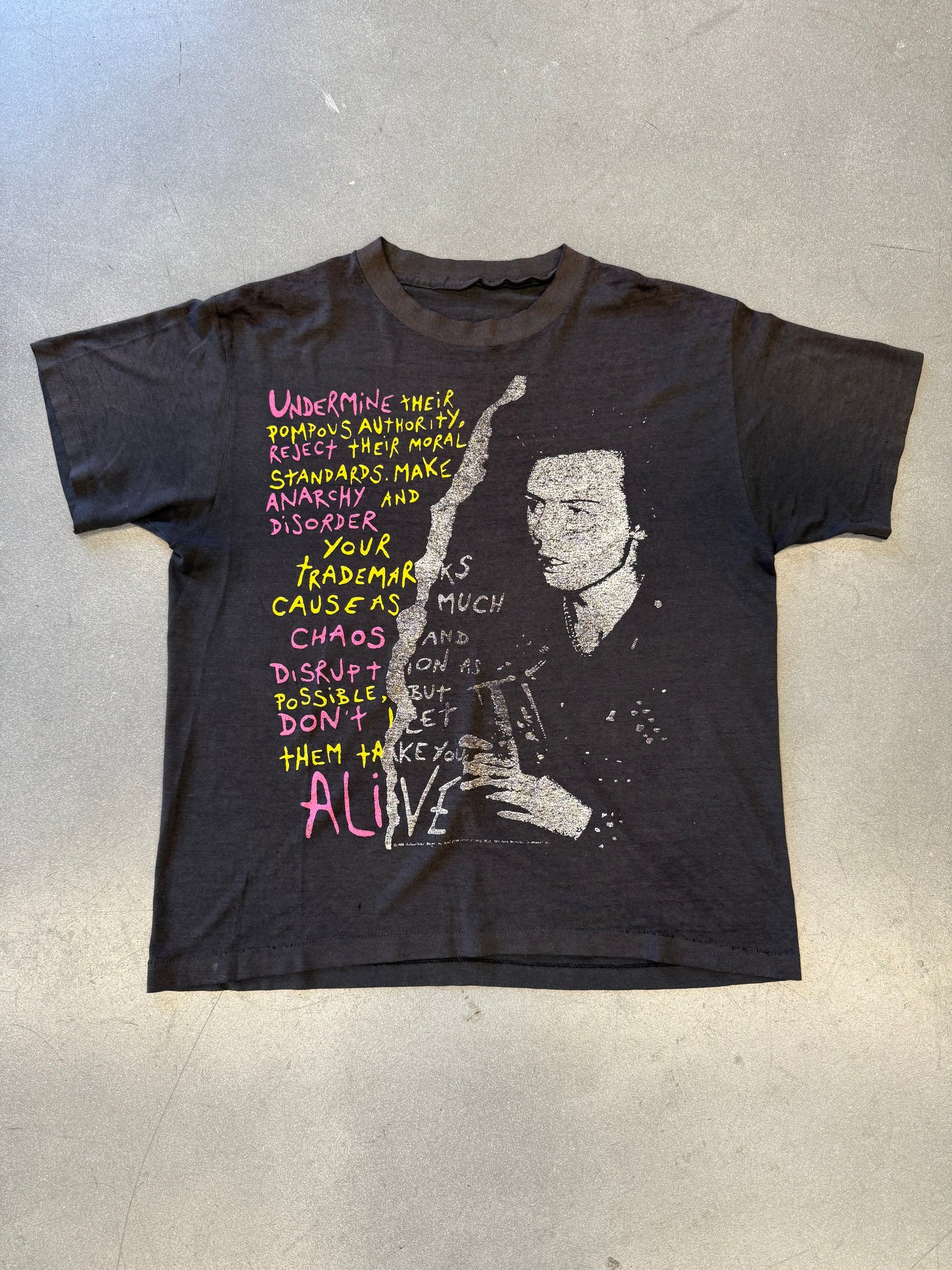 1988 SID VICIOUS UNDERMINE TEE (PULLED TAG)