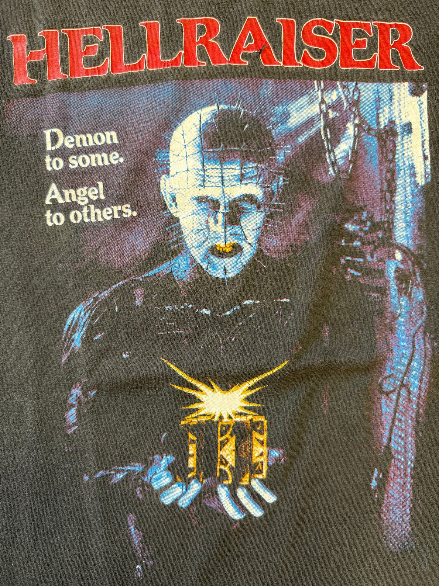 90'S HELLRAISER "HE'LL TEAR YOUR SOUL APART." TEE (HANES BEEFY TAG)